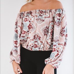 Off Shoulder Floral Top